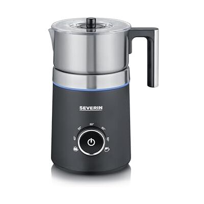 Severin SPUMA 700 Induktions-Milchaufschäumer, elektrischer Milchaufschäumer ohne Anbrennen, spülmaschinengeeigneter Milchschäumer, Edelstahl-gebürstet/schwarz-matt, SM 3586 Severin SPUMA 700 Induktions-Milchaufschäumer, elektrischer Milchaufschäumer ohne Anbrennen, spülmaschinengeeigneter Milchschäumer, Edelstahl-gebürstet/schwarz-matt, SM 3586