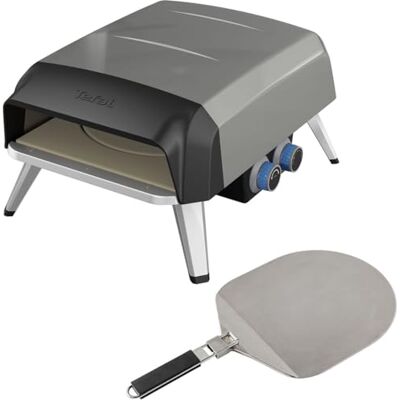 Tefal Pizza Pronto, Pizzaofen für den Außenbereich, Gasbetrieb, 360° drehbarer Stein für gleichmäßiges Garen, kostenlose Anwendung, JM412010 Tefal Pizza Pronto, Pizzaofen für den Außenbereich, Gasbetrieb, 360° drehbarer Stein für gleichmäßiges Garen, kostenlose Anwendung, JM412010