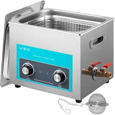 VEVOR Ultraschallreiniger mit Heiztimer, professioneller Ultraschallreiniger 220 V, Ultraschallreiniger aus Edelstahl, 40 kHz, zur Reinigung von Brillenringen, Instrument (15 l) VEVOR Ultraschallreiniger mit Heiztimer, professioneller Ultraschallreiniger 220 V, Ultraschallreiniger aus Edelstahl, 40 kHz, zur Reinigung von Brillenringen, Instrument (15 l)