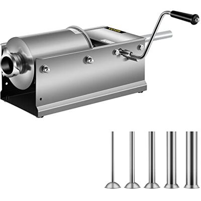 VEVOR 3L Wurstfüller Fleischwölfe Wurstmaschine Wurstfüllmaschine Horizontal Edelstahl Wurstspritze VEVOR 3L Wurstfüller Fleischwölfe Wurstmaschine Wurstfüllmaschine Horizontal Edelstahl Wurstspritze