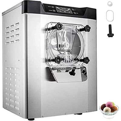 VEVOR kommerzielle Eismaschine Eiscrememaschine 16-20 L/H Eiscreme, 1400 W Harteiscreme-Maschine mit intelligentem LCD-Display & verschiedenen Geschmacksrichtungen, für Snackbar, Restaurant Silber VEVOR kommerzielle Eismaschine Eiscrememaschine 16-20 L/H Eiscreme, 1400 W Harteiscreme-Maschine mit intelligentem LCD-Display & verschiedenen Geschmacksrichtungen, für Snackbar, Restaurant Silber