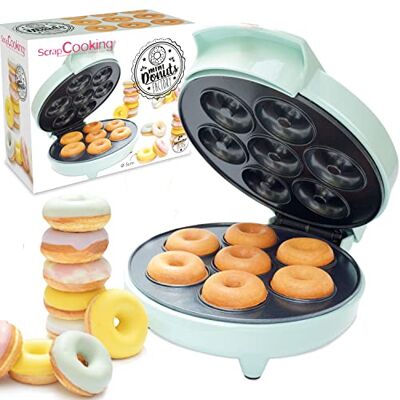 ScrapCooking Mini Donuts Factory Donut Maker Donut Maschine Mit Antihaft-Heizplatte Geschenkidee für Küche und Backen Mit Rezept Wassergrün 3887 ScrapCooking Mini Donuts Factory Donut Maker Donut Maschine Mit Antihaft-Heizplatte Geschenkidee für Küche und Backen Mit Rezept Wassergrün 3887