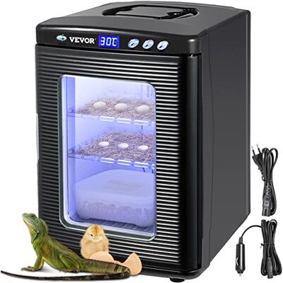 VEVOR Brutapparat 25L Reptilien-Ei-Inkubator 5-60℃ Brutmaschine LED-Display Inkubatoren Brutautomat Labor Kühlung Heizung 220V für Bruteier Schwarz Brutschrank VEVOR Brutapparat 25L Reptilien-Ei-Inkubator 5-60℃ Brutmaschine LED-Display Inkubatoren Brutautomat Labor Kühlung Heizung 220V für Bruteier Schwarz Brutschrank