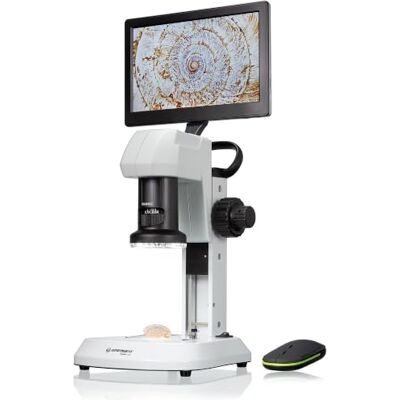 Bresser LCD-Mikroskop Analyth mit Durch- und Auflicht in 5 Helligkeitsstufen, stufenlosem Zoom (0,7X–4,5X), 22,5-cm-Display und Grob- und Feinfokussierung, 5809100, Weiss Bresser LCD-Mikroskop Analyth mit Durch- und Auflicht in 5 Helligkeitsstufen, stufenlosem Zoom (0,7X–4,5X), 22,5-cm-Display und Grob- und Feinfokussierung, 5809100, Weiss