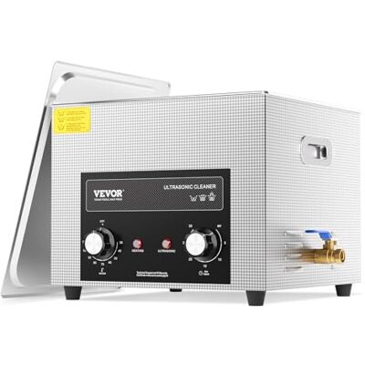 VEVOR 15 L Ultraschallreiniger (600 W Heizung, 360 W Ultraschall) Professioneller digitaler Labor-Ultraschall-Teilereiniger mit Heizungstimer für die Reinigung von Glaszahninstrumenten VEVOR 15 L Ultraschallreiniger (600 W Heizung, 360 W Ultraschall) Professioneller digitaler Labor-Ultraschall-Teilereiniger mit Heizungstimer für die Reinigung von Glaszahninstrumenten
