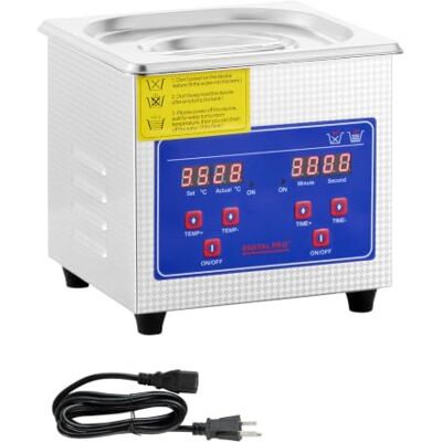 VEVOR Ultraschallreiniger 1,3 l Professionelle Ultraschallwaschmaschine aus Edelstahl, Multifunktion mit digitalem Heiz-Timer für Brillen, Uhren, Schmuck, Labor VEVOR Ultraschallreiniger 1,3 l Professionelle Ultraschallwaschmaschine aus Edelstahl, Multifunktion mit digitalem Heiz-Timer für Brillen, Uhren, Schmuck, Labor