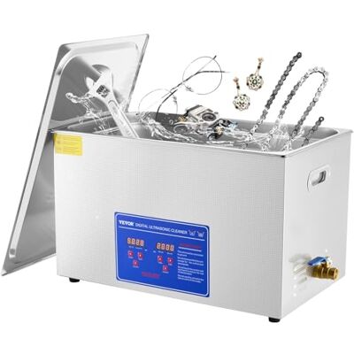 VEVOR 30 L Ultraschallreinigungsgerät Ultraschallreiniger mit Heizung 600 W Ultraschallreiniger aus Edelstahl Ultraschall Reinigungsgerät für Brillen Schmuck Zahnprothesen Münzen usw. VEVOR 30 L Ultraschallreinigungsgerät Ultraschallreiniger mit Heizung 600 W Ultraschallreiniger aus Edelstahl Ultraschall Reinigungsgerät für Brillen Schmuck Zahnprothesen Münzen usw.