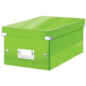 Leitz Click & Store kleine längliche Aufbewahrungsbox, DVD Aufbewahrung, Ideal als Geschenkbox mit Deckel, Stapelbox aus hochwertiger Hartpappe mit laminierter Oberfläche, Grün, 60420054 Leitz Click & Store kleine längliche Aufbewahrungsbox, DVD Aufbewahrung, Ideal als Geschenkbox mit Deckel, Stapelbox aus hochwertiger Hartpappe mit laminierter Oberfläche, Grün, 60420054