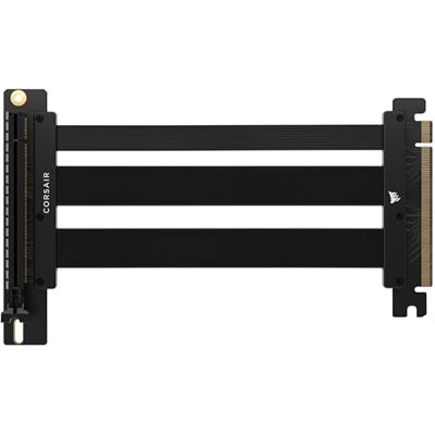 Corsair Premium PCIe 5.0 x16 175mm Riser-Kabel – Schwarz Corsair Premium PCIe 5.0 x16 175mm Riser-Kabel – Schwarz