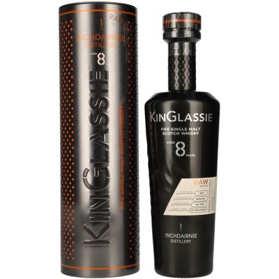 Inchdairnie KinGlassie 8 Years Old Raw Fife Single Malt Scotch Whisky 46,3% Vol. 0,7l in Tinbox Inchdairnie KinGlassie 8 Years Old Raw Fife Single Malt Scotch Whisky 46,3% Vol. 0,7l in Tinbox