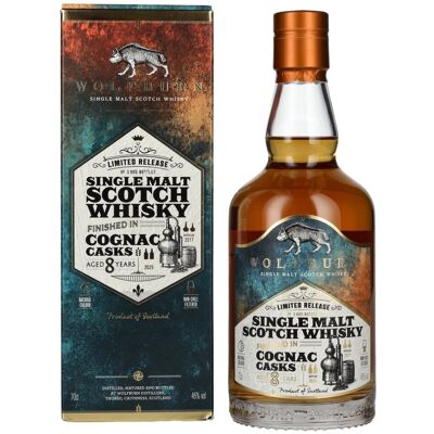 Wolfburn 8 Years Old Cognac Cask Single Malt Scotch Whisky - Limitierte Edition Wolfburn 8 Years Old Cognac Cask Single Malt Scotch Whisky - Limitierte Edition