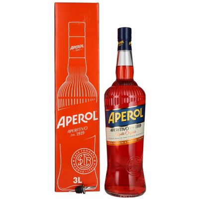 Aperol Aperitivo 11% Vol. 3l in Geschenkbox mit Flaschenausgießer Aperol Aperitivo 11% Vol. 3l in Geschenkbox mit Flaschenausgießer