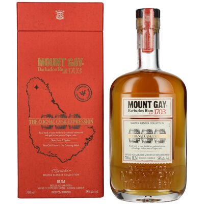 Mount Gay Rum Mount Gay The Cognac Cask Expression MASTER BLENDER COLLECTION 58% Vol. 0,7l in Geschenkbox Mount Gay Rum Mount Gay The Cognac Cask Expression MASTER BLENDER COLLECTION 58% Vol. 0,7l in Geschenkbox