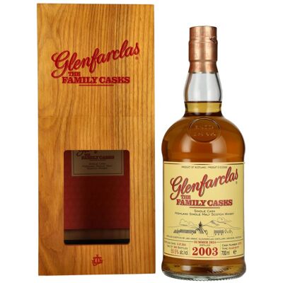 Glenfarclas THE FAMILY CASKS Single Cask SUMMER 2024 Plain Butt #1972 2003 55,5% Vol. 0,7l in Holzkiste Glenfarclas THE FAMILY CASKS Single Cask SUMMER 2024 Plain Butt #1972 2003 55,5% Vol. 0,7l in Holzkiste