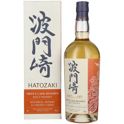 Hatozaki Whisky Hatozaki Triple Cask Reserve Malt Whisky 46% Vol. 0,7l in Geschenkbox Hatozaki Whisky Hatozaki Triple Cask Reserve Malt Whisky 46% Vol. 0,7l in Geschenkbox