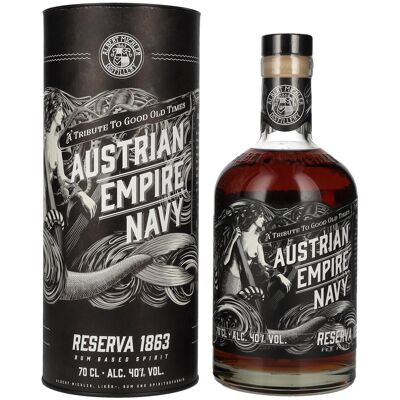 Austrian Empire Navy RESERVA 1863 Rum Based Spirit 40% Vol. 0,7l in Geschenkbox Austrian Empire Navy RESERVA 1863 Rum Based Spirit 40% Vol. 0,7l in Geschenkbox