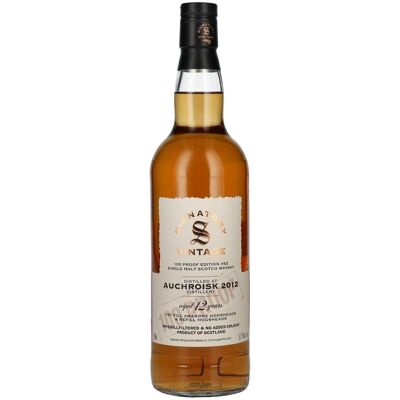 Signatory Vintage 100 Proof Edition AUCHROISK 12 Years Old Single Malt #52 2012 57,1% Vol. 0,7l Signatory Vintage 100 Proof Edition AUCHROISK 12 Years Old Single Malt #52 2012 57,1% Vol. 0,7l