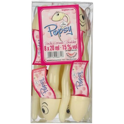 Krugmann Popsy Vanille-Karamel-Sahnelikör 15% Vol. 8x0,02l PET Krugmann Popsy Vanille-Karamel-Sahnelikör 15% Vol. 8x0,02l PET