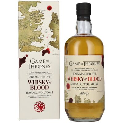 KYRÖ GAME OF THRONES Whisky of BLOOD 100% Malted Rye 46% Vol. 0,7l in Geschenkbox KYRÖ GAME OF THRONES Whisky of BLOOD 100% Malted Rye 46% Vol. 0,7l in Geschenkbox