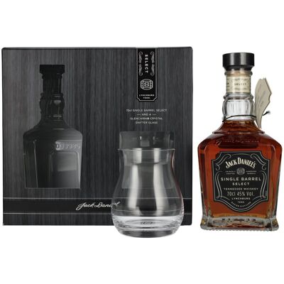 Jack Daniel's Select Single Barrel Tennessee Whiskey 45% Vol. 0,7l in Geschenkbox mit Nosing Glas Jack Daniel's Select Single Barrel Tennessee Whiskey 45% Vol. 0,7l in Geschenkbox mit Nosing Glas