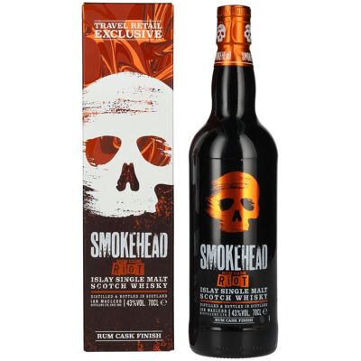 Smokehead Whisky Smokehead RUM RIOT Islay Single Malt Scotch Whisky 43% Vol. 0,7l in Geschenkbox Smokehead Whisky Smokehead RUM RIOT Islay Single Malt Scotch Whisky 43% Vol. 0,7l in Geschenkbox