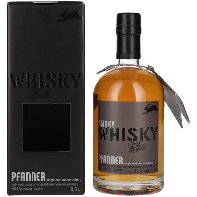 Pfanner Smoky Single Malt Whisky - 43% Vol. 0,5l in Geschenkverpackung Pfanner Smoky Single Malt Whisky - 43% Vol. 0,5l in Geschenkverpackung