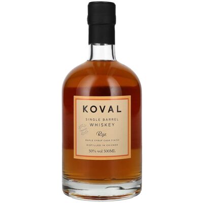 Koval RYE Single Barrel Whiskey Maple Syrup Cask Finish 50% Vol. 0,5l Koval RYE Single Barrel Whiskey Maple Syrup Cask Finish 50% Vol. 0,5l