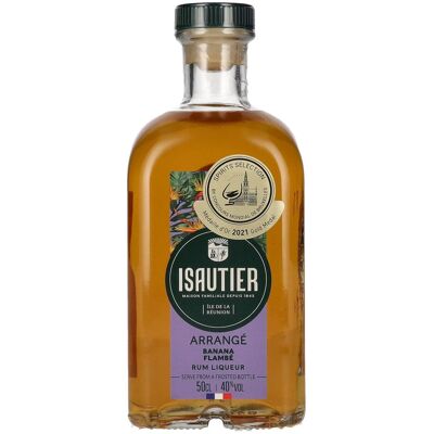 Isautier Arrangé BANANA FLAMBÉ Rum Liqueur 40% Vol. 0,5l Isautier Arrangé BANANA FLAMBÉ Rum Liqueur 40% Vol. 0,5l