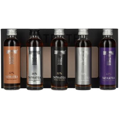Tatratea Likör TATRATEA Tasting Set Black 52,6% Vol. 5x0,04l in Geschenkbox Tatratea Likör TATRATEA Tasting Set Black 52,6% Vol. 5x0,04l in Geschenkbox