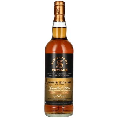 Signatory Vintage NORTH BRITISH 17 Years Old The Un-Chillfiltered 2008 46% Vol. 0,7l Signatory Vintage NORTH BRITISH 17 Years Old The Un-Chillfiltered 2008 46% Vol. 0,7l