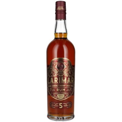 Ron Larimar 5 Years Old Small Batch Rum Pedro Ximénez Sherry Cask Finish 40% Vol. 0,7l Ron Larimar 5 Years Old Small Batch Rum Pedro Ximénez Sherry Cask Finish 40% Vol. 0,7l