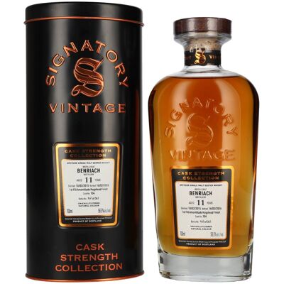Signatory Vintage BENRIACH 11 Years Old Cask Strength Collection #104 2015 58,5% Vol. 0,7l in Tinbox Signatory Vintage BENRIACH 11 Years Old Cask Strength Collection #104 2015 58,5% Vol. 0,7l in Tinbox