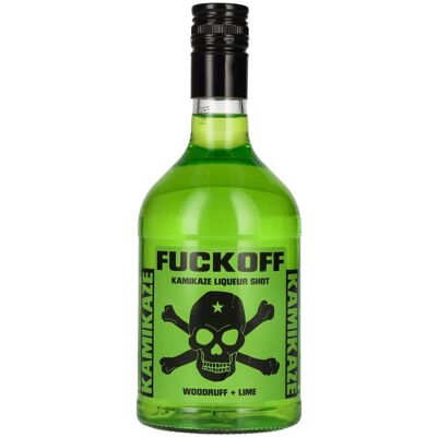 Fuckoff vodka, liqueurs & more Fuckoff KAMIKAZE Woodruff Lime Liqueur 15% Vol. 0,7l Fuckoff vodka, liqueurs & more Fuckoff KAMIKAZE Woodruff Lime Liqueur 15% Vol. 0,7l