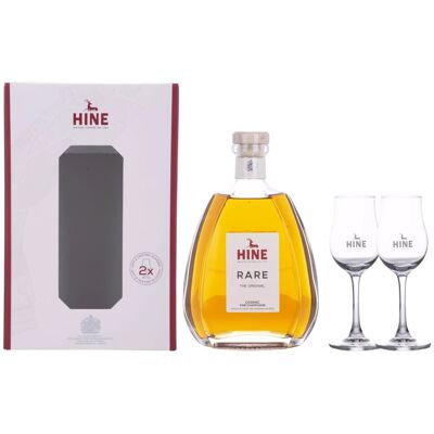 Hine Cognac Hine RARE VSOP The Original Fine Champagne Cognac 40% Vol. 0,7l in Geschenkbox mit 2 Gläsern Hine Cognac Hine RARE VSOP The Original Fine Champagne Cognac 40% Vol. 0,7l in Geschenkbox mit 2 Gläsern