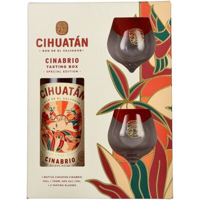 Cihuatán Rum Cihuatán 12 Years CINABRIO Rum El Salvador 40% Vol. 0,7l in Geschenkbox mit 2 Gläsern Cihuatán Rum Cihuatán 12 Years CINABRIO Rum El Salvador 40% Vol. 0,7l in Geschenkbox mit 2 Gläsern