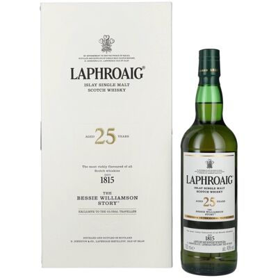 Laphroaig 25 Years Old THE BESSIE WILLIAMSON STORY Edition 2019 43% Vol. 0,7l in Geschenkbox Laphroaig 25 Years Old THE BESSIE WILLIAMSON STORY Edition 2019 43% Vol. 0,7l in Geschenkbox
