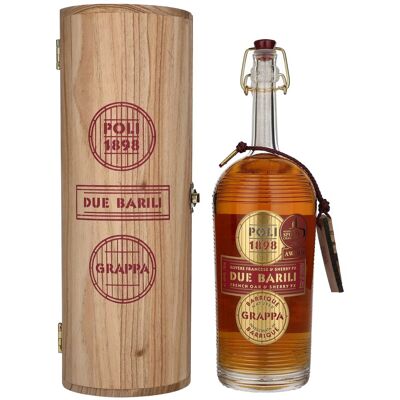 Poli Grappa Barrique Due Barili 40% Vol. 0,7l in Holzkiste Poli Grappa Barrique Due Barili 40% Vol. 0,7l in Holzkiste