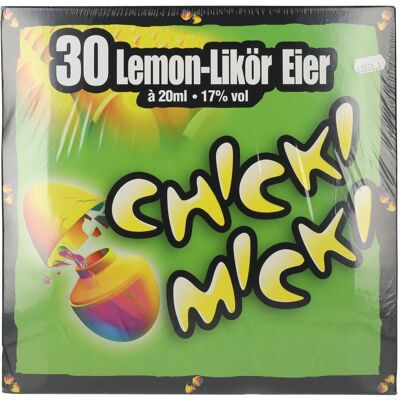 Chicki Micki Lemon-Likör Eier 17% Vol. 30x0,02l PET Chicki Micki Lemon-Likör Eier 17% Vol. 30x0,02l PET