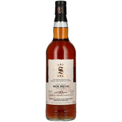 Signatory Vintage 100 Proof Edition BEN NEVIS 10 Years Old Single Malt #80 2015 57,1% Vol. 0,7l Signatory Vintage 100 Proof Edition BEN NEVIS 10 Years Old Single Malt #80 2015 57,1% Vol. 0,7l