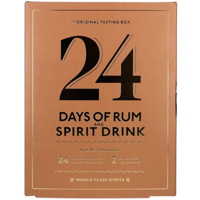 1423 World Class Spirits 24 DAYS OF RUM AND SPIRIT DRINK The Original Tasting Box 41% Vol. 24x0,02l in Geschenkbox mit 2 Nosing Gläsern 1423 World Class Spirits 24 DAYS OF RUM AND SPIRIT DRINK The Original Tasting Box 41% Vol. 24x0,02l in Geschenkbox mit 2 Nosing Gläsern