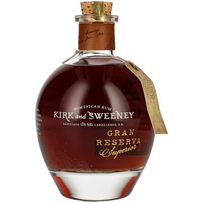 Kirk and Sweeney GRAN RESERVA SUPERIOR Dominican Rum 40% Vol. 0,7l Kirk and Sweeney GRAN RESERVA SUPERIOR Dominican Rum 40% Vol. 0,7l