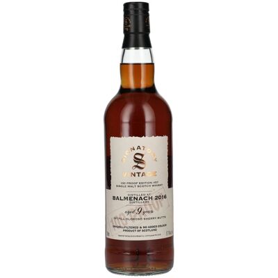 Signatory Vintage 100 Proof Edition BALMENACH 9 Years Old Single Malt #57 2016 57,1% Vol. 0,7l Signatory Vintage 100 Proof Edition BALMENACH 9 Years Old Single Malt #57 2016 57,1% Vol. 0,7l