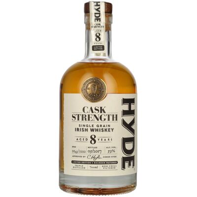 Hyde Whiskey Hyde 8 Years Old CASK STRENGTH Single Grain Irish Whiskey Limited Edition 59% Vol. 0,7l Hyde Whiskey Hyde 8 Years Old CASK STRENGTH Single Grain Irish Whiskey Limited Edition 59% Vol. 0,7l