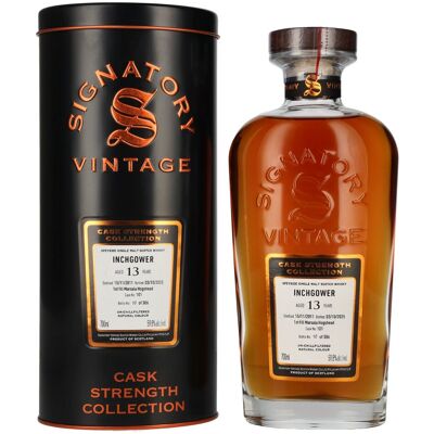 Signatory Vintage INCHGOWER 13 Years Old 1st Fill Marsala Cask Strength #101 2011 59,8% Vol. 0,7l in Tinbox Signatory Vintage INCHGOWER 13 Years Old 1st Fill Marsala Cask Strength #101 2011 59,8% Vol. 0,7l in Tinbox