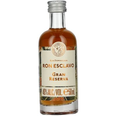 Ron Esclavo GRAN RESERVA Ron Dominicana 40% Vol. 0,05l Ron Esclavo GRAN RESERVA Ron Dominicana 40% Vol. 0,05l