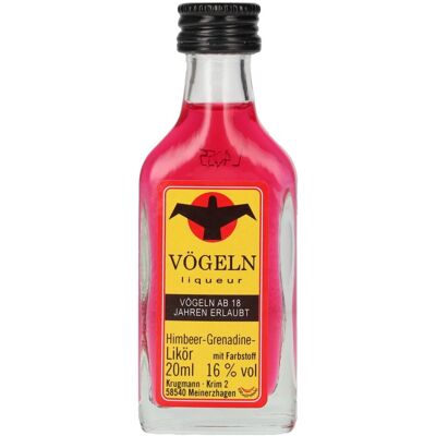 Vögeln Himbeere-Grenadine Likör 16% Vol. 0,02l Vögeln Himbeere-Grenadine Likör 16% Vol. 0,02l