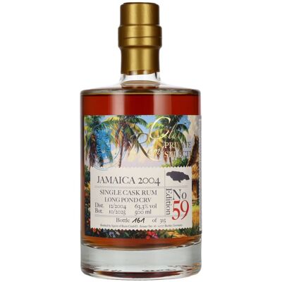 RUM CLUB PRIVATE SELECTION Jamaica Single Cask Rum Edition 59 2004 63,3% Vol. 0,5l RUM CLUB PRIVATE SELECTION Jamaica Single Cask Rum Edition 59 2004 63,3% Vol. 0,5l