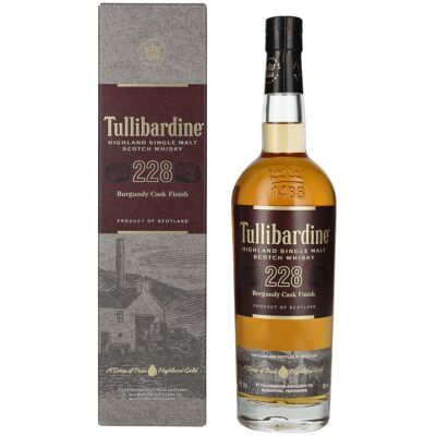 Tullibardine 228 Burgundy Finish Highland Single Malt Scotch Whisky 43% Vol. 0,7l in Geschenkbox Tullibardine 228 Burgundy Finish Highland Single Malt Scotch Whisky 43% Vol. 0,7l in Geschenkbox