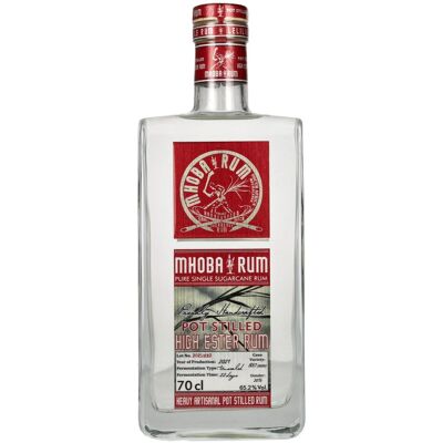 Mhoba Rum Pot Stilled HIGH ESTER Rum 65,2% Vol. 0,7l Mhoba Rum Pot Stilled HIGH ESTER Rum 65,2% Vol. 0,7l