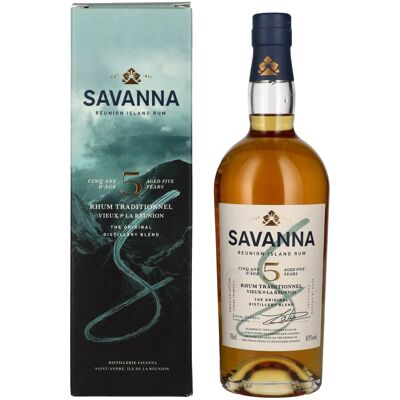 Savanna Rhum Savanna 5 Years Old Traditionnel Reunion Island Rum 43% Vol. 0,7l in Geschenkbox Savanna Rhum Savanna 5 Years Old Traditionnel Reunion Island Rum 43% Vol. 0,7l in Geschenkbox